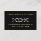 Piercing Studio Tattoo Piercing Spezialist Visitenkarte (Rückseite)