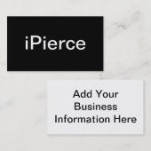 Piercing Visitenkarte (Vorne/Hinten)