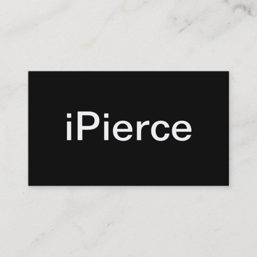 Piercing Visitenkarte (Vorderseite)