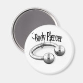 Piercingschwarz Magnet (Vorderseite/Rückseite)