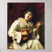 Pierette, die Lute spielt, Poster (Vorne)