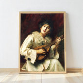 Pierette, die Lute spielt, Poster
