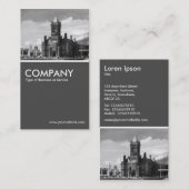 Pierhead Gebäude, Cardiff Bay - 70pc Gray Visitenkarte (Vorne/Hinten)