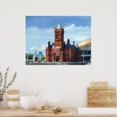 Pierhead Gebäude, Cardiff, Wales, UK Poster (Küche)