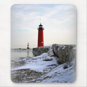 Pierhead Leuchtturm, Kenosha Wisconsin Mousepad