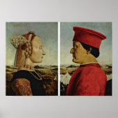 Piero della Francesca - Diptych Poster (Vorne)