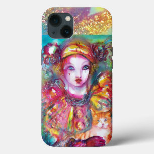PIERO MIT KATZE / Venezianische Masken iPhone 13 Hülle