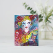 Piero mit Venezianischen Masquerade Postkarte (Stehend Vorderseite)