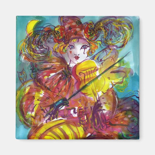 PIERO / Venezianische Karnevalabend Magnet (Vorne)