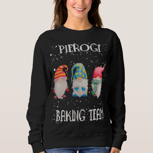 Pierogi Baking Team Nordic Christmas Gnome Backen Sweatshirt (Vorderseite)