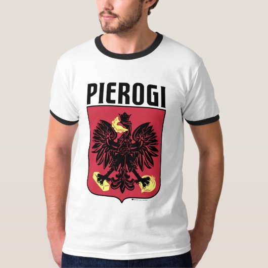 Pierogi Butter und Zwiebel - Polnisches AdlerEmble T-Shirt (Vorderseite)