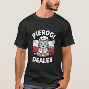 Pierogi-Händler Katze Polnische Wurzeln Essen T-Shirt