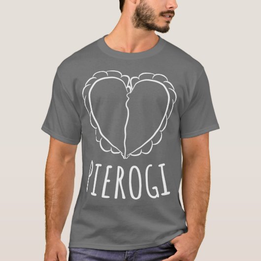 Pierogi Heart Polish T-Shirt (Vorderseite)