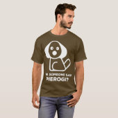 Pierogi Kielbasa I jemand sagte Perogi I Dog T-Shirt (Vorne ganz)