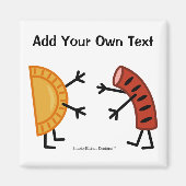 Pierogi & Kielbasa - individuell anpassbar Magnet (Vorne)