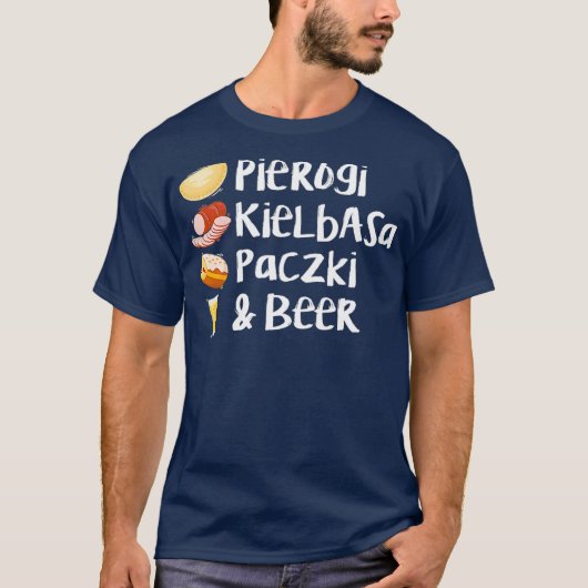 Pierogi Kielbasa Paczki Liebe Filling T-Shirt (Vorderseite)