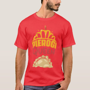 Pierogi-Königin Vintage-Polnischer-Dumpling-Essen T-Shirt