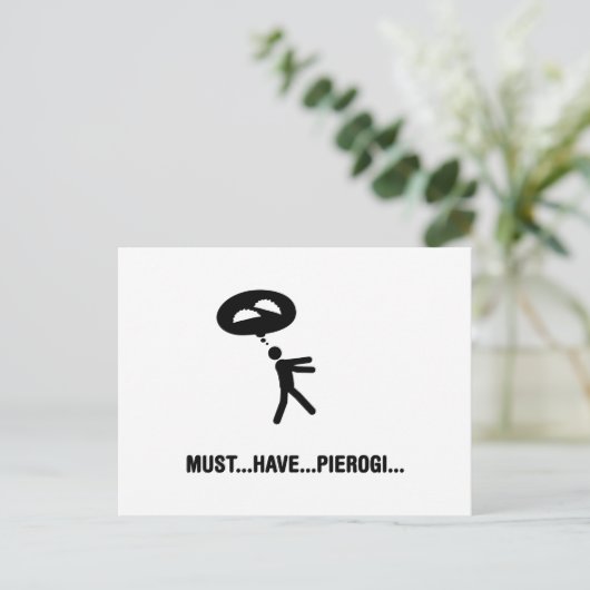 Pierogi Lover Postkarte (Stehend Vorderseite)