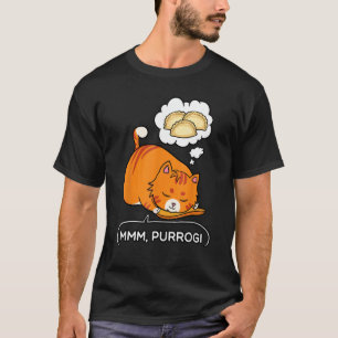 Pierogi Maker gefüllte Klöße polnische Küche Katze T-Shirt
