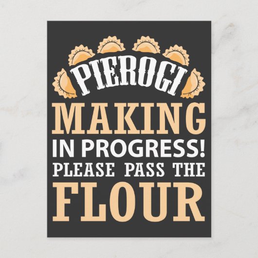 Pierogi Maker polish Feinschmecker Poland Food Postkarte (Vorderseite)