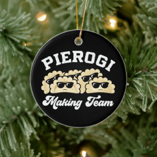 Pierogi Making Team Pierogi Maker Food Polnisch Keramik Ornament