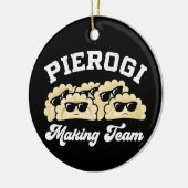 Pierogi Making Team Pierogi Maker Food Polnisch Keramik Ornament (Links)