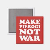 Pierogi not War Red Magnet (Vorderseite/Rückseite)