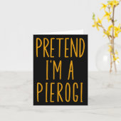 Pierogi Polska Polen Funny Food Dumpling Hallowee Karte (Gelbe Blume)