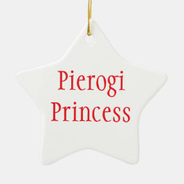 "Pierogi Princess - Frohe Weihnachten 2024" Keramik Ornament