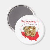 Pierogi Smacznego Polo Karte Magnet (Vorderseite/Rückseite)