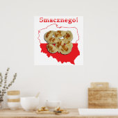 Pierogi Smacznego Polo Karte Poster (Küche)
