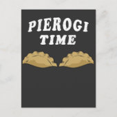 Pierogi Time Pierogi Makers geben polnischen Feins Postkarte (Vorderseite)