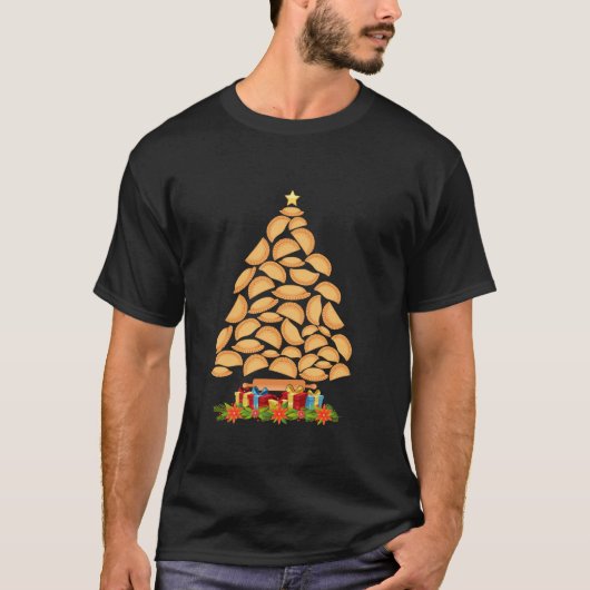Pierogi Tree Polnischer Weihnachtsmann Männer Frau T-Shirt (Vorderseite)