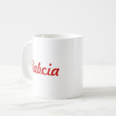 Pierogi u. Kielbasa - kundengerecht Kaffeetasse (Vorderseite Links)