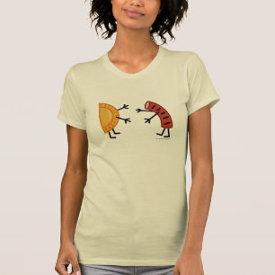 Pierogi und Kielbasa freundliche polnische Nahrung T-Shirt