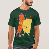 Pierogi und Kielbasa polnisches Essen I Funny Food T-Shirt (Vorderseite)
