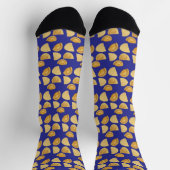 Pierogies for Everyone Blue Background Socken (Oben)