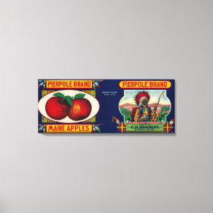Pierpole Apple LabelStrong, ICH Leinwanddruck