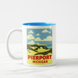 Pierpont Michigan Vintag Zweifarbige Tasse