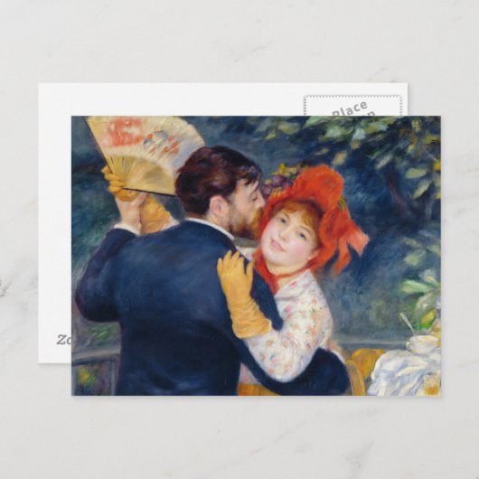 Pierre A Renoir A Dance in the Country Postkarte (Vorne/Hinten)
