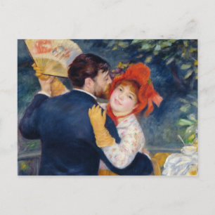Pierre A Renoir A Dance in the Country Postkarte