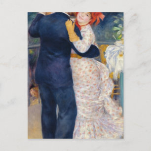 Pierre A Renoir A Dance in the Country Postkarte
