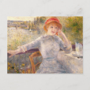 Pierre A Renoir A. Fournaise im Grenouillere Postkarte