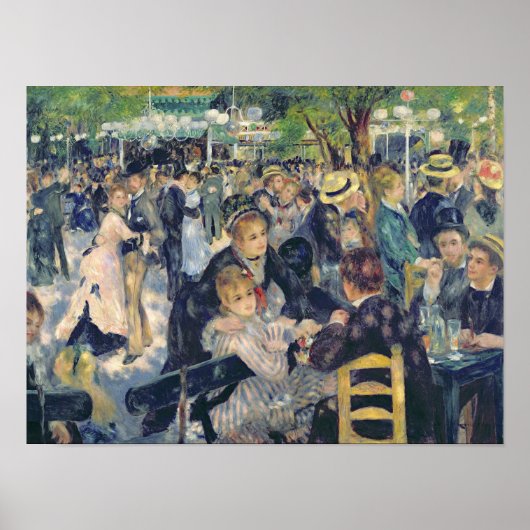 Pierre A Renoir | Ball am Moulin de la Galette Poster (Vorne)