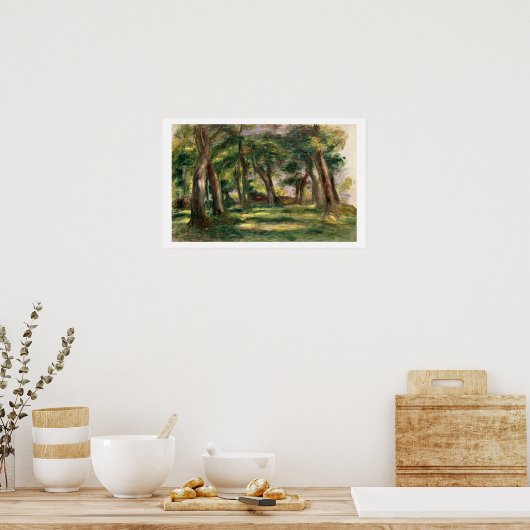 Pierre A Renoir | Bäume Poster (Küche)