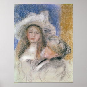 Pierre A Renoir   Berthe Morisot und ihre Tochter Poster