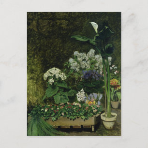 Pierre A Renoir Blume in einem Greenhouse Postkarte