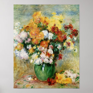 Pierre A Renoir   Bouquet Chrysanthemas Poster
