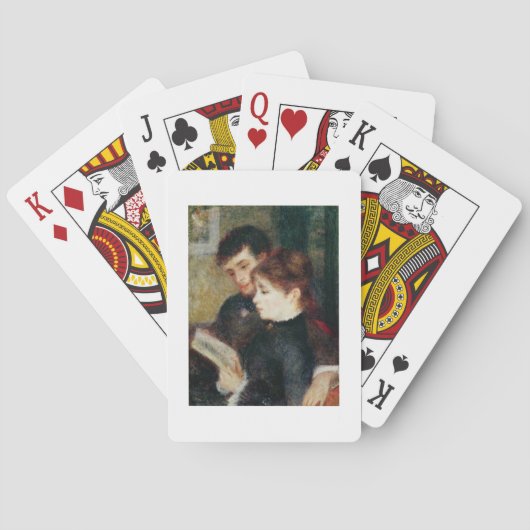 Pierre A Renoir | Couple Reading Spielkarten (Rückseite)