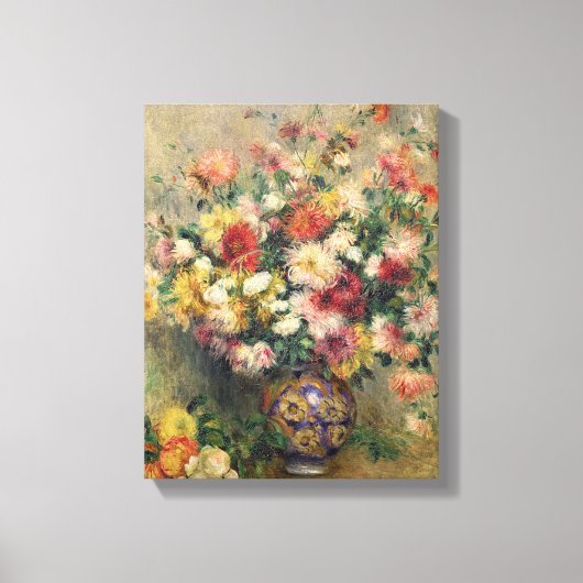 Pierre A Renoir | Dahlias Leinwanddruck (Vorderseite)